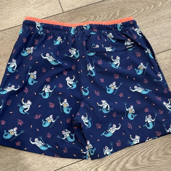 Chubbies Swim Trunks Triton of the Seas 5.5" Inseam Swim Shorts Small Summer - Picture 5 of 5